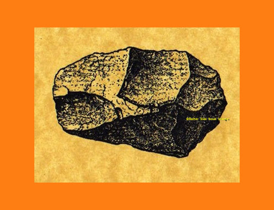 Paleolithic Tool Rubber Stamp