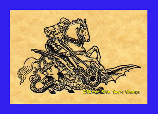 Saint George Rubber Stamp