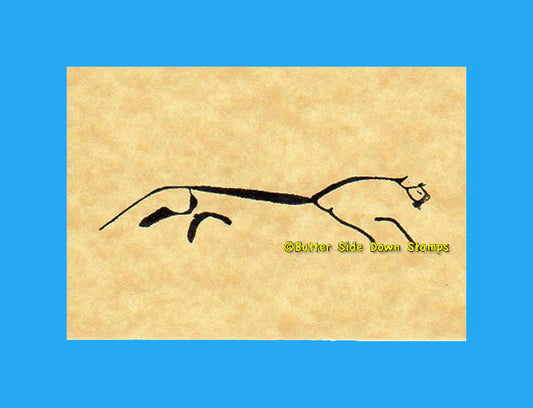 Uffington White Horse Rubber Stamp
