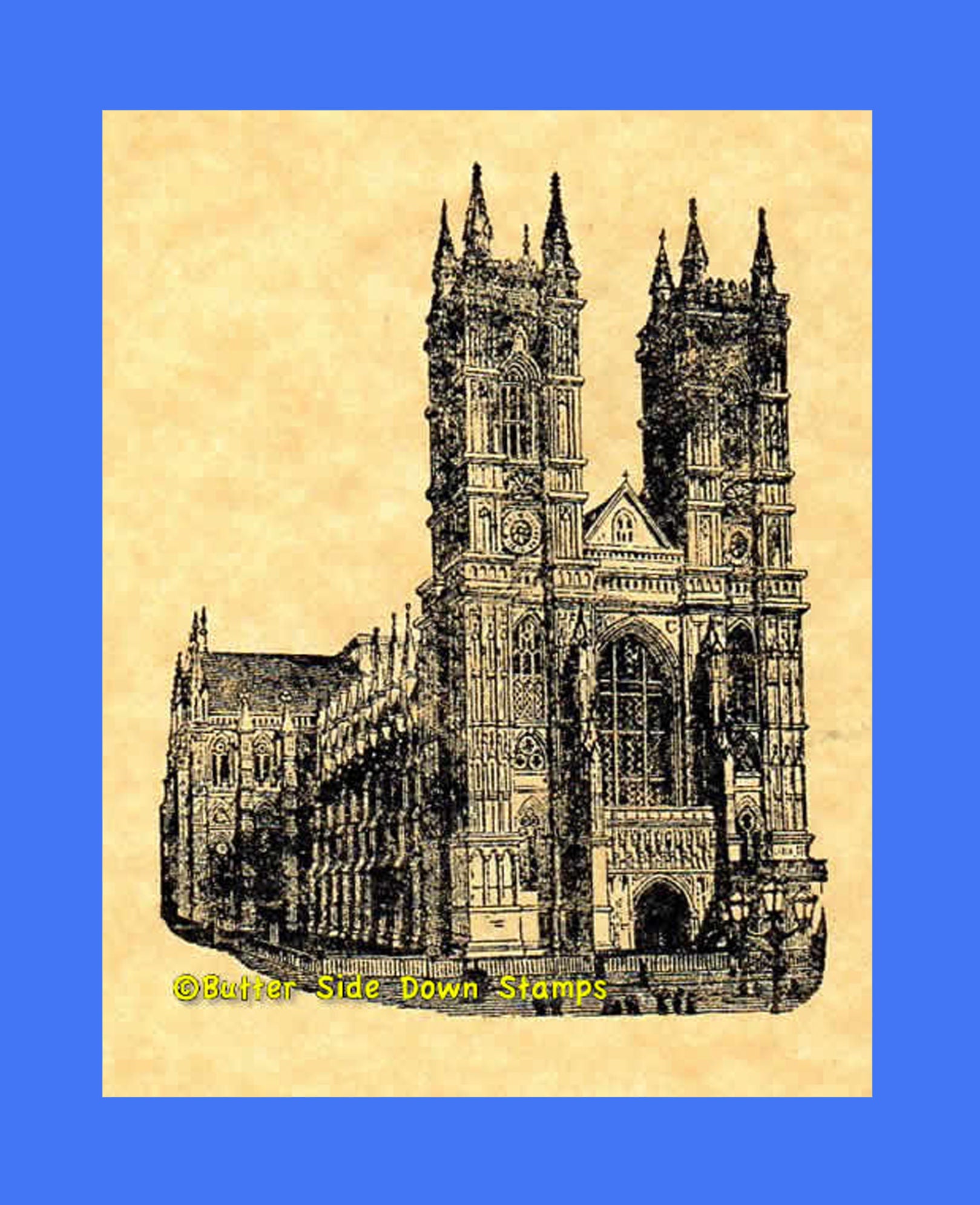 Westminster Abbey Rubber Stamp