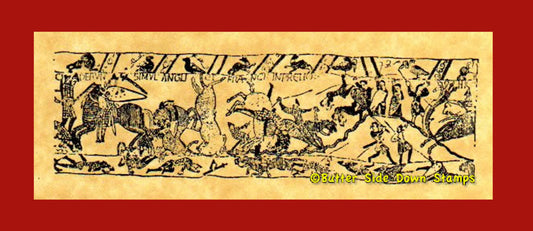 Hastings Bayeux Tapestry Rubber Stamp