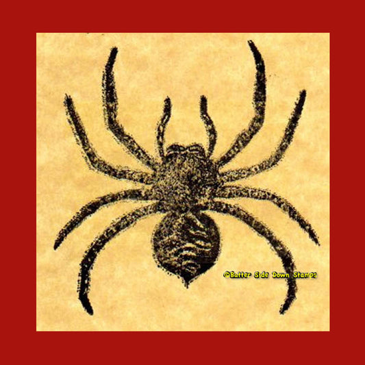 Big Hairy Spider Rubber Stamp