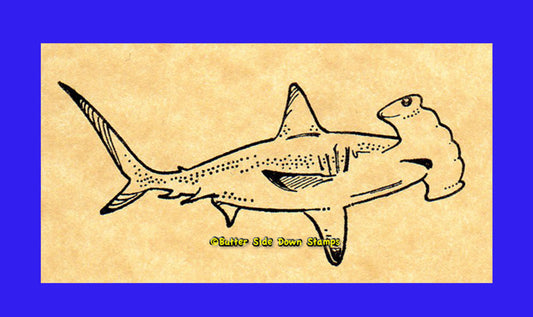 Hammerhead Shark Rubber Stamp