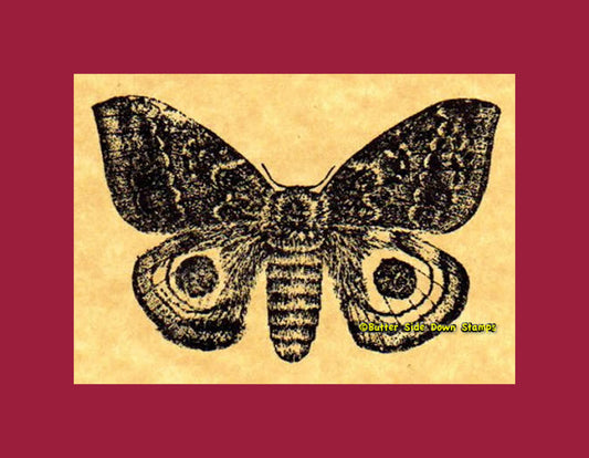 Io Moth Rubber Stamp