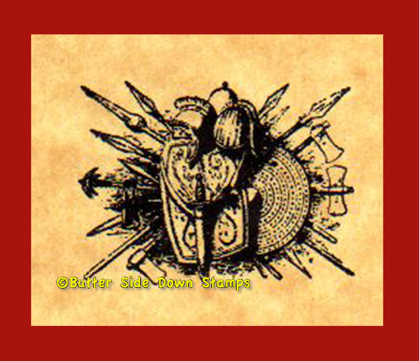 Medieval Weapons Rubber stamp