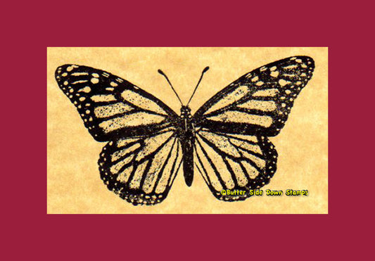 Monarch Butterfly Rubber Stamp