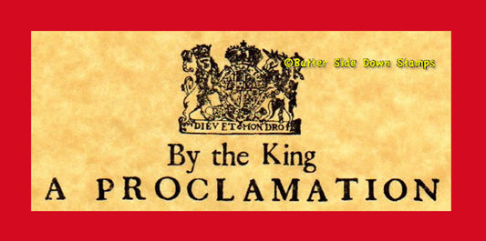 Royal Proclamation Rubber Stamp