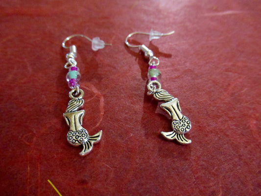 Silver Mermaid Earrings