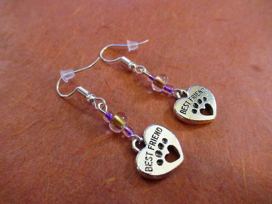 Best Friend Pet Paw Earrings