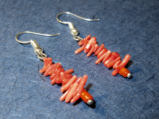 Red Branch Coral Earrings