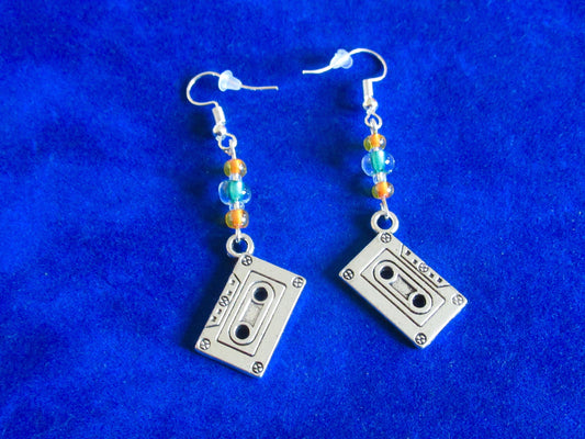 Audio Cassette Tape Earrings